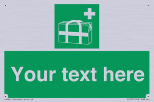 Custom sign safe condition Medical grab bag